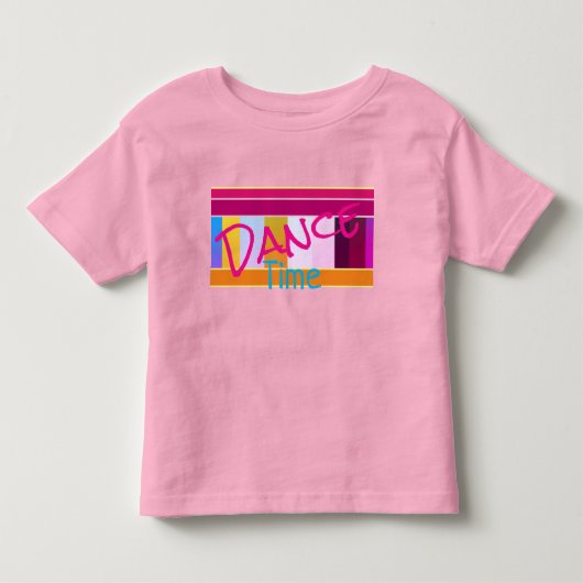 ダンスをテーマにしたデザイン トドラーTシャツ (正面)
