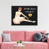 ダンスをハートキャンバスに入れる キャンバスプリント (インサイチュ (リビング))