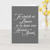 ダンスを見る カード (黄色い花)