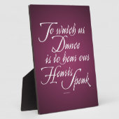 ダンスを見る フォトプラーク (側面)