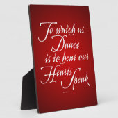 ダンスを見る フォトプラーク (側面)