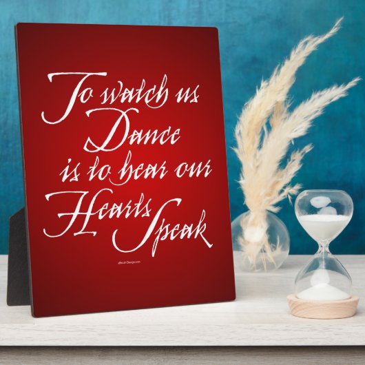 ダンスを見る フォトプラーク (側面)