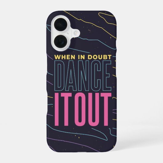 ダンスアウト – ネオンビベス iPhone 16ケース (裏面)