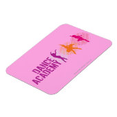 ダンスアカデミーのカラーダンサーのロゴ マグネット (左側)