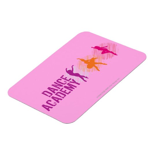 ダンスアカデミーのカラーダンサーのロゴ マグネット (左側)