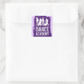 ダンスアカデミーのシルエットのロゴ スクエアシール (バッグ)