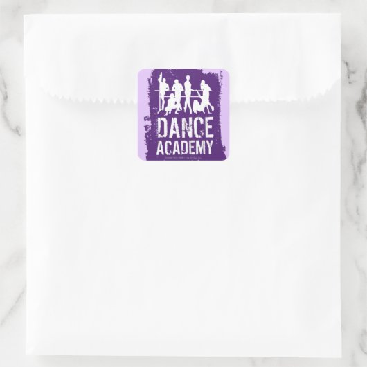 ダンスアカデミーのシルエットのロゴ スクエアシール (バッグ)
