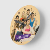 ダンスアカデミーキャスト ラウンド壁時計 (傾斜)