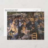 ダンスアットルムーランデラガレットバイピエールルノアール ポストカード (正面/裏面)