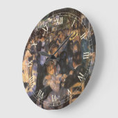 ダンスアットルムーランデラガレットバイピエールルノアール ラージ壁時計 (傾斜)