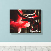 ダンスアートバレエの練習 キャンバスプリント (インサイチュ (ウッドフロア))