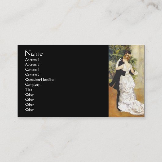 ダンスインザシティーbyルノアール 名刺 (正面)