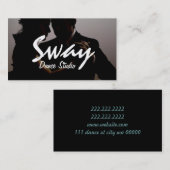 ダンスインストラクタースタジオレッスンズ名刺 名刺 (正面/裏面)