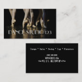 ダンスインストラクタースタジオレッスンバレエ 名刺 (正面/裏面)