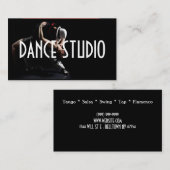 ダンスインストラクタースタジオレッスンビジネスカード 名刺 (正面/裏面)