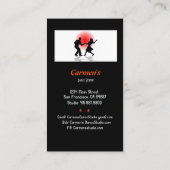 ダンスインストラクターダンススタジオ 名刺 (裏面)