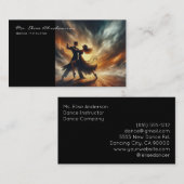 ダンスインストラクターバレエバレエバレリーナ先生 名刺 (正面/裏面)