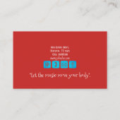 ダンスインストラクターラテンビジネスカード 名刺 (裏面)