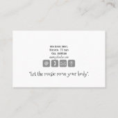 ダンスインストラクターラテンビジネスカード 名刺 (裏面)