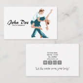 ダンスインストラクターラテンビジネスカード 名刺 (正面/裏面)