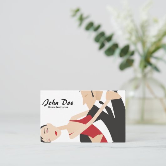 ダンスインストラクター丹後名刺 名刺 (スタンド正面)