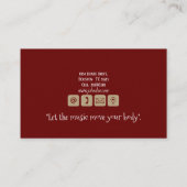 ダンスインストラクター名刺 名刺 (裏面)