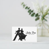 ダンスインストラクター社交ダンスサルサビジネスカード 名刺 (スタンド正面)