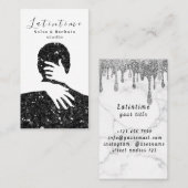 ダンスインストラクター社交ダンスサルサビジネスカード 名刺 (正面/裏面)