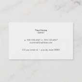 ダンスインストラクター金ゴールドムーブメントロゴブラック 名刺 (裏面)