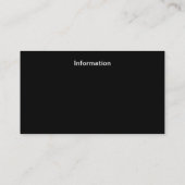 ダンスインストラクター,学校,パフォーマー 名刺 (裏面)