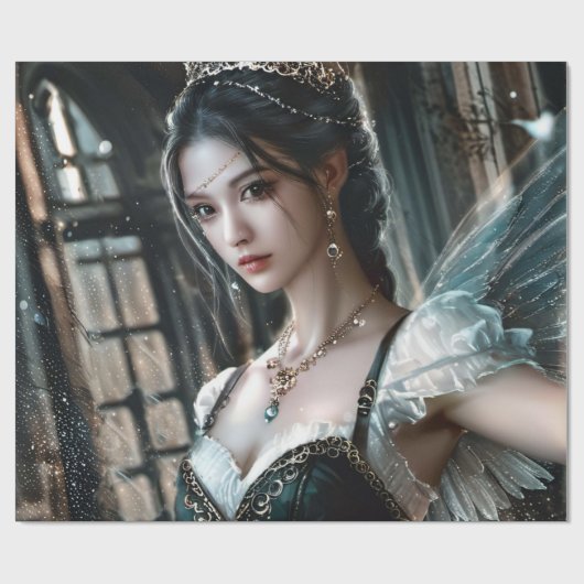 ダンスインスパイアファンタジー誕生日ラッピングペーパー ラッピングペーパー (フラット)