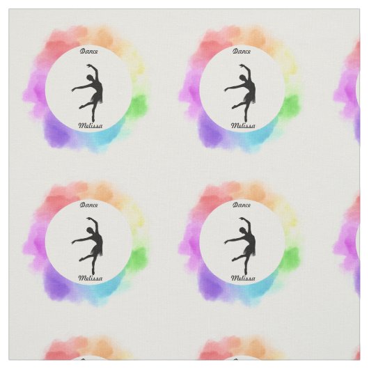 ダンスウォーターのカラー生地と彼女の名前 ファブリック (見本)