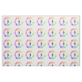 ダンスウォーターのカラー生地と彼女の名前 ファブリック (ファットクウォーター)