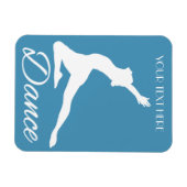 ダンスカスタム文字&カラーマグネット マグネット (横)