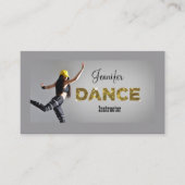 ダンスカッコいいインストラクター名刺 名刺 (正面)