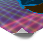 ダンスカップルパーティーシーンのネオンカラー ポスター (角)