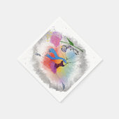 ダンスカラフルナプキン スタンダードカクテルナプキン (角)