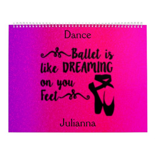 ダンスカレンダー カレンダー (カバー)