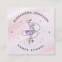 ダンスガーリースクール振付家バレリーナ・ダンサー スクエア名刺