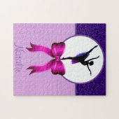 ダンスガールズグリッターとボウパープルジグソーパズル ジグソーパズル (横)