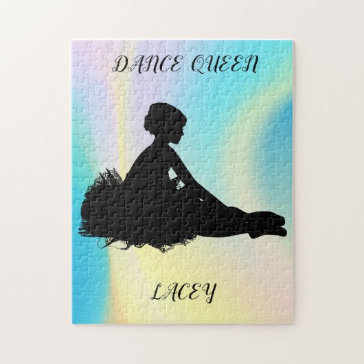 ダンスクイーンレインボーパズルと名前をカスタムする! ジグソーパズル (縦)