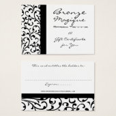 ダンスクビジネス用贈与証明書カード (正面&裏面)