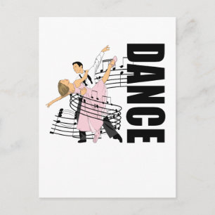 ダンスクラシック社交ダンス踊り ポストカード