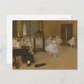 ダンスクラスのバレエダンサーEdgar Degas ポストカード (正面/裏面)