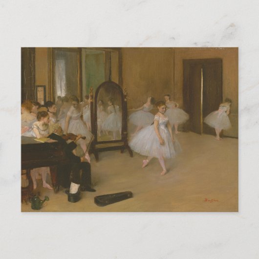 ダンスクラスのバレエダンサーEdgar Degas ポストカード (正面)