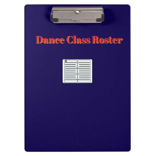 ダンスクラス名簿 クリップボード (正面)