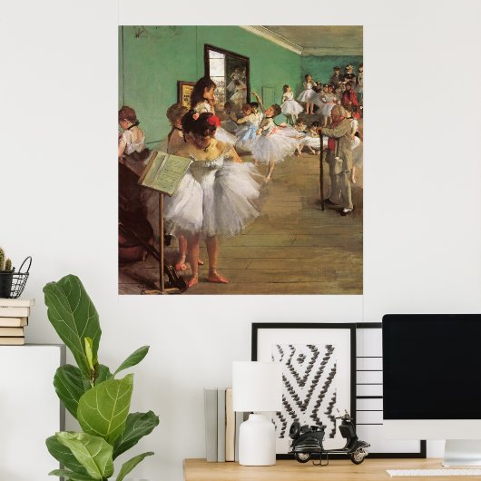 ダンスクラス – ヴィンテージ絵画バレエの – by Degas ポスター (ホームオフィス)