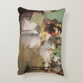 ダンスクラスDegas、ヴィンテージ印象主義バレエ アクセントクッション (裏面(縦))