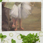 ダンスクラスDegas、ヴィンテージ印象主義バレエ キッチンタオル (折り畳み)