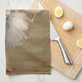 ダンスクラスDegas、ヴィンテージ印象主義バレエ キッチンタオル (四つ折り)